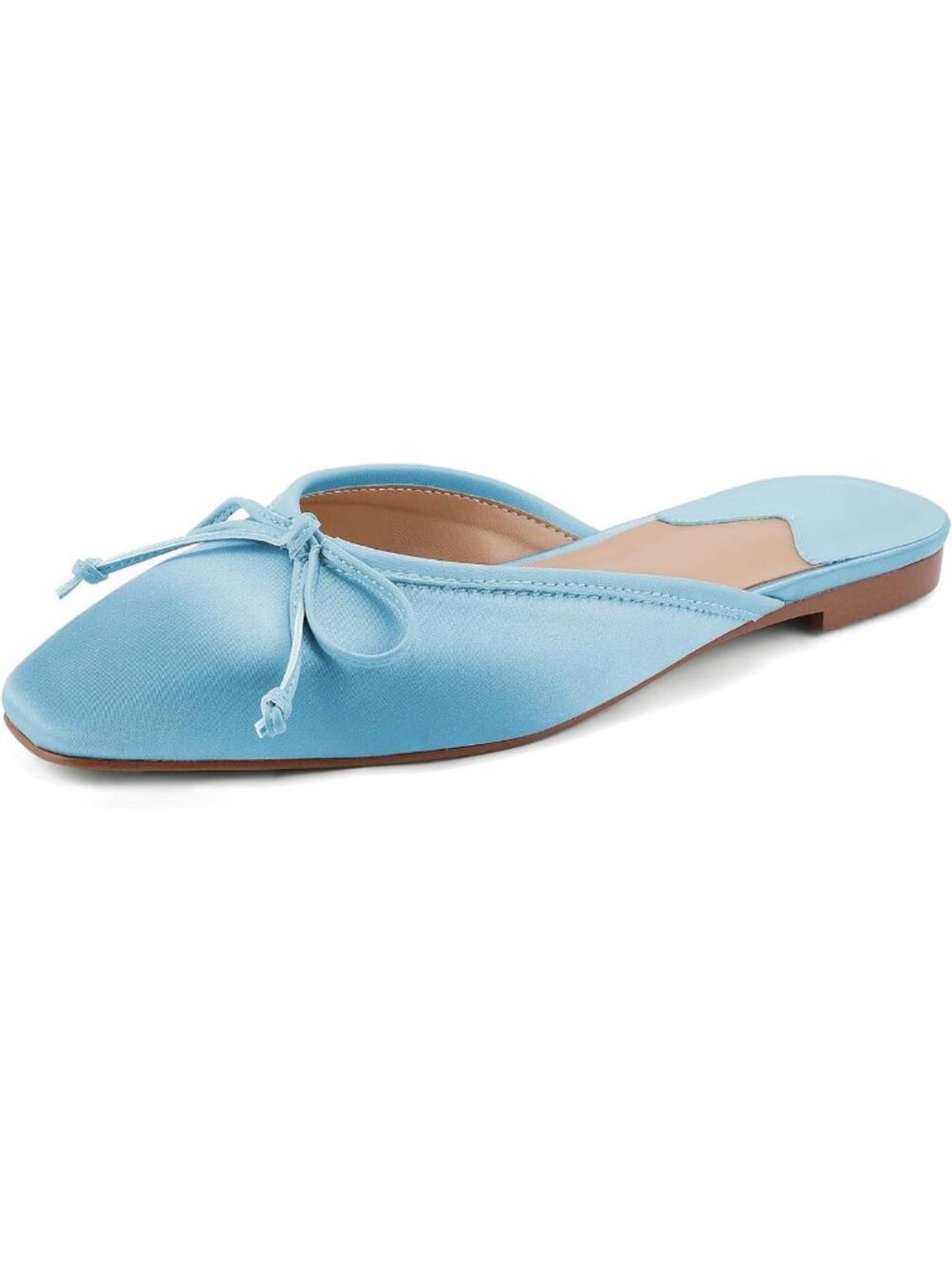Chic Square Toe Flat Mules for Women | Backless Ballet Loafers | Stylish Comfort
